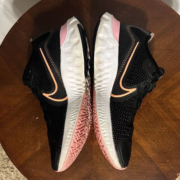 🔥 NIKE RENEW Women's Running Shoes Sz 6.5 - Black/Pink/Peach - Good Condition - Picture 7 of 13